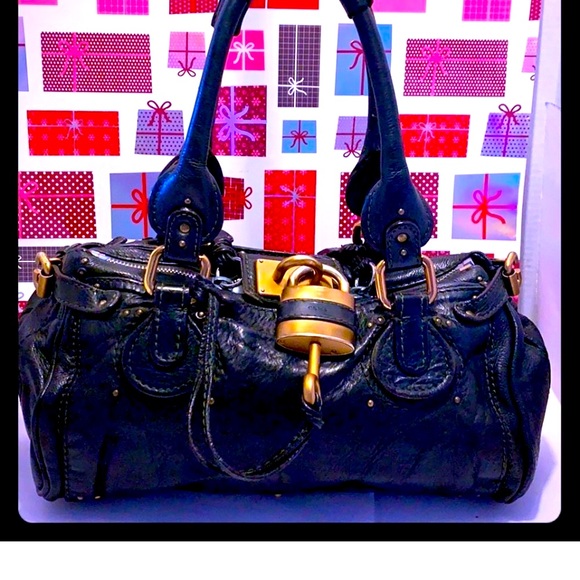 FINAL Chloe Black Paddington Padlock Leather Bag - Picture 5 of 16